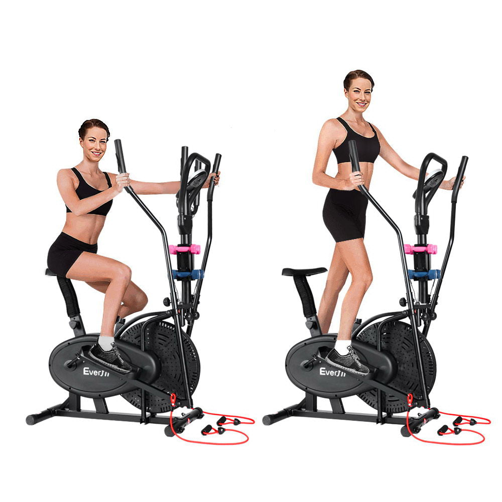 NNEDSZ 6in1 Elliptical Cross Trainer Exercise Bike Bicycle Home Gym Fitness Machine Running Walking-2