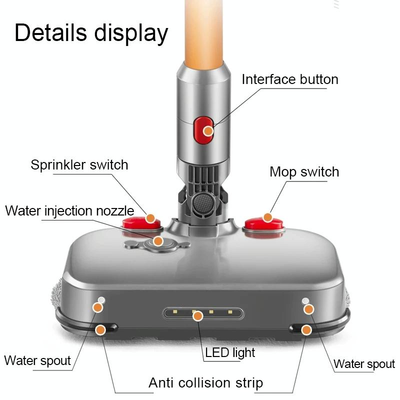 NNEIDS Dyson V6 Electric Wet / Dry Mopping Head With Water Tank-0