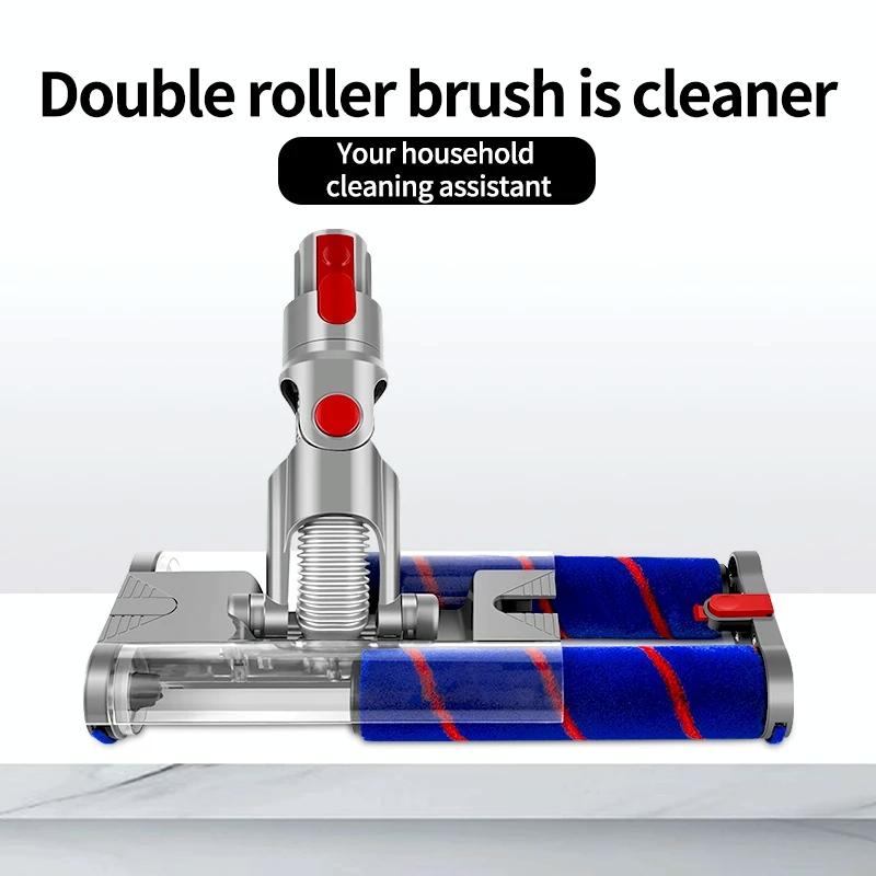 NNEIDS Universal Electric Floor Brush With Double Roller For Dyson Slim-4
