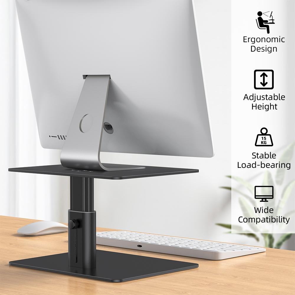 NNEIDS Aluminum Computer Screen Bracket - Black By Lenuo-0