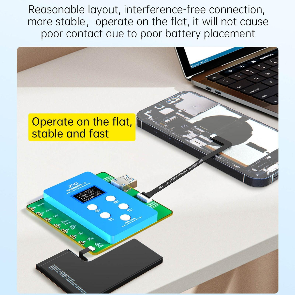 NNEIDS Iphone 11 / 15 Pro Max Battery Health Repair Board - Jcid Q1-4