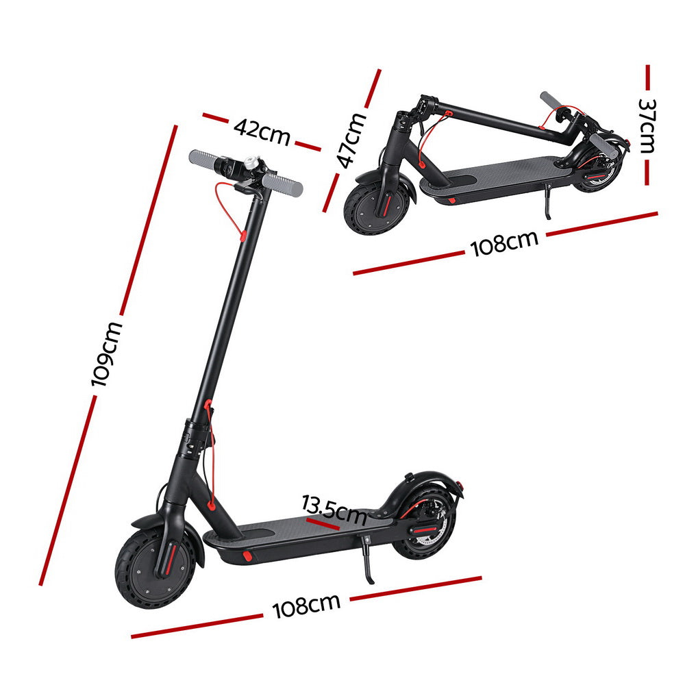 NNEDSZ Electric Scooter 500W 25KM/H Folding Portable Riding For Adults Commuter Black-1