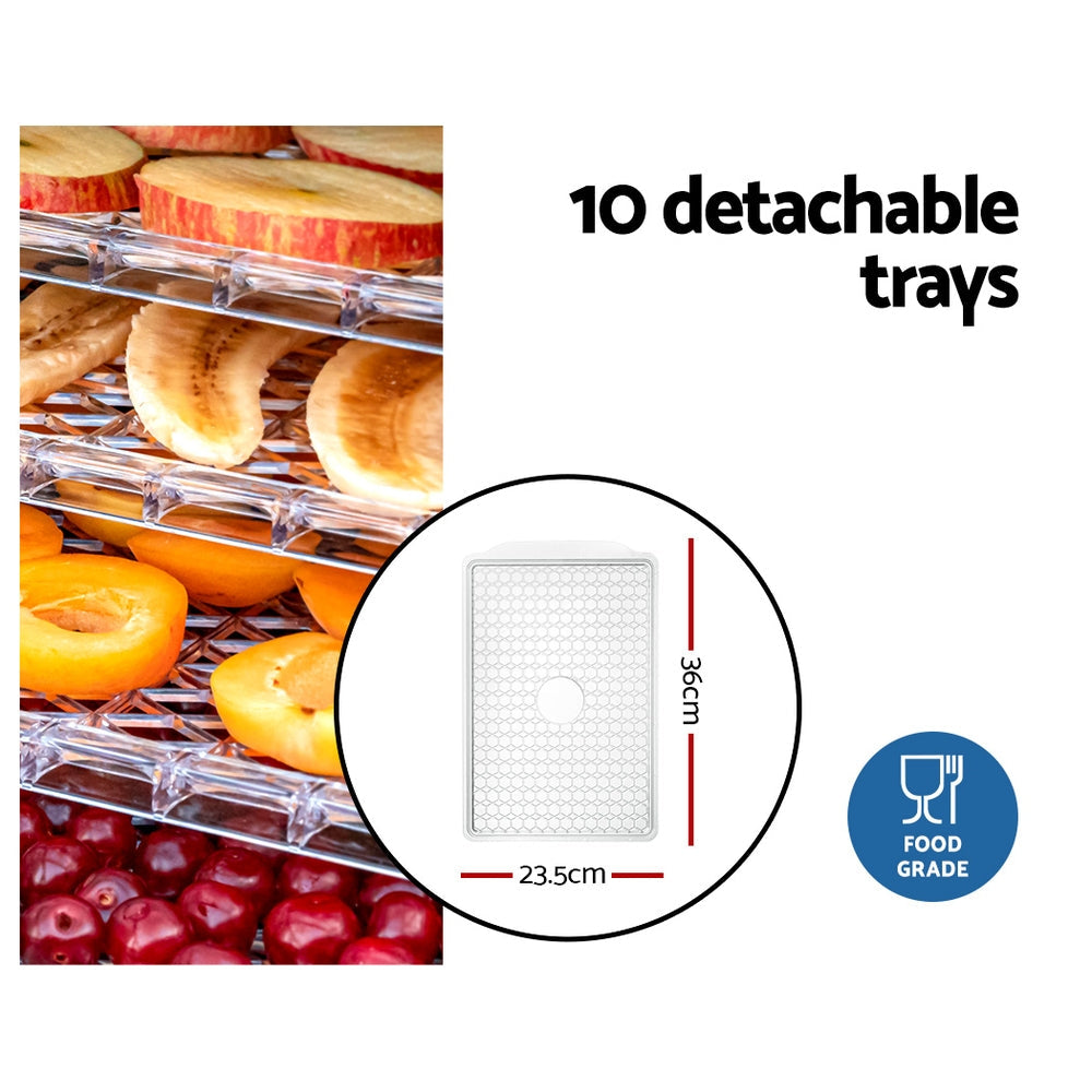 NNEDSZ 10 Trays Food Dehydrator-4