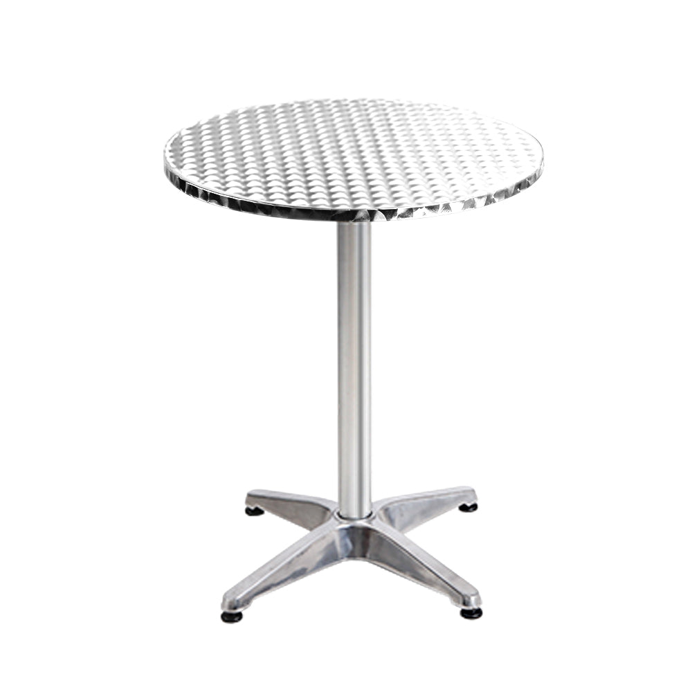 NNEDSZ Gardeon Set of 2 Outdoor Bar Table Aluminium Round 70/110CM-2