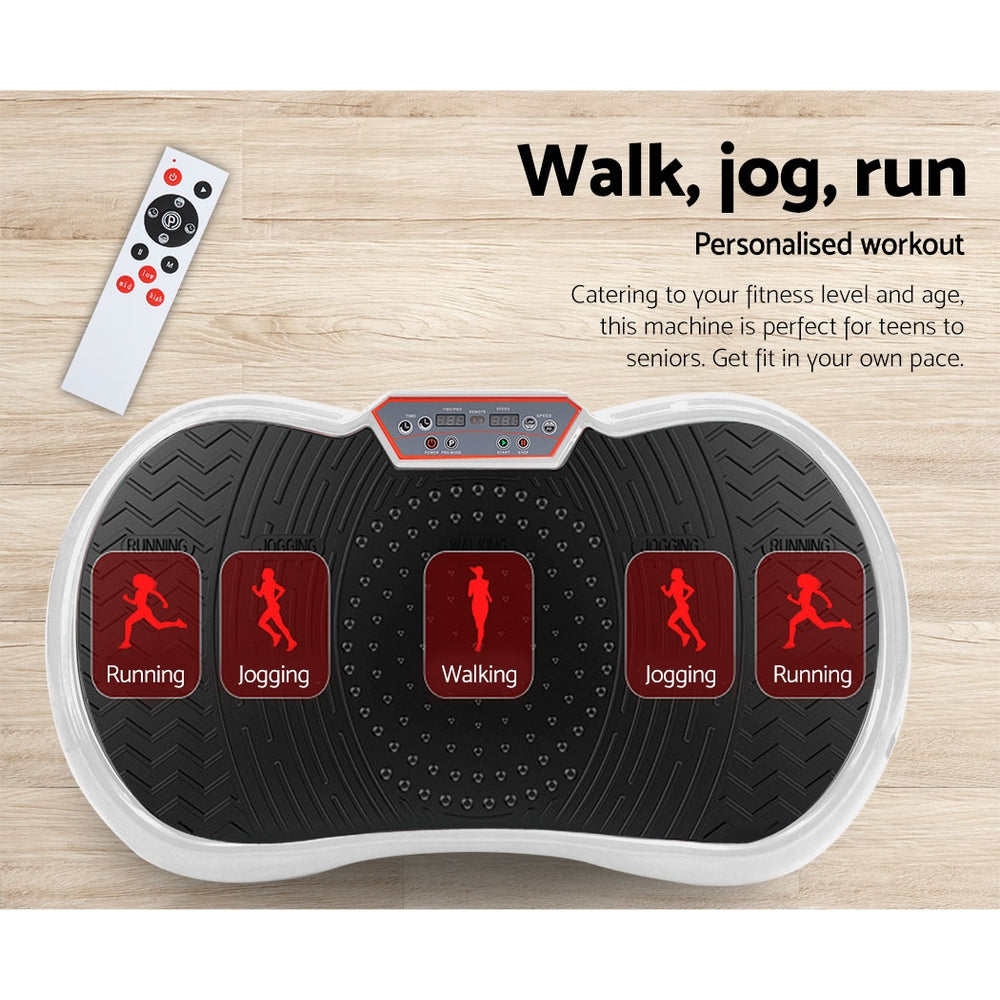 NNEDSZ Vibration Machine Plate Platform Body Shaper Home Gym Fitness White-3
