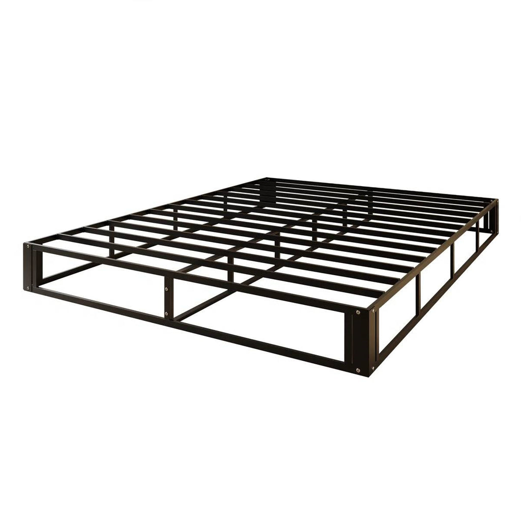 Full size 7.8-inch Metal Frame Box-Spring Foundation for Mattress with Cover-2