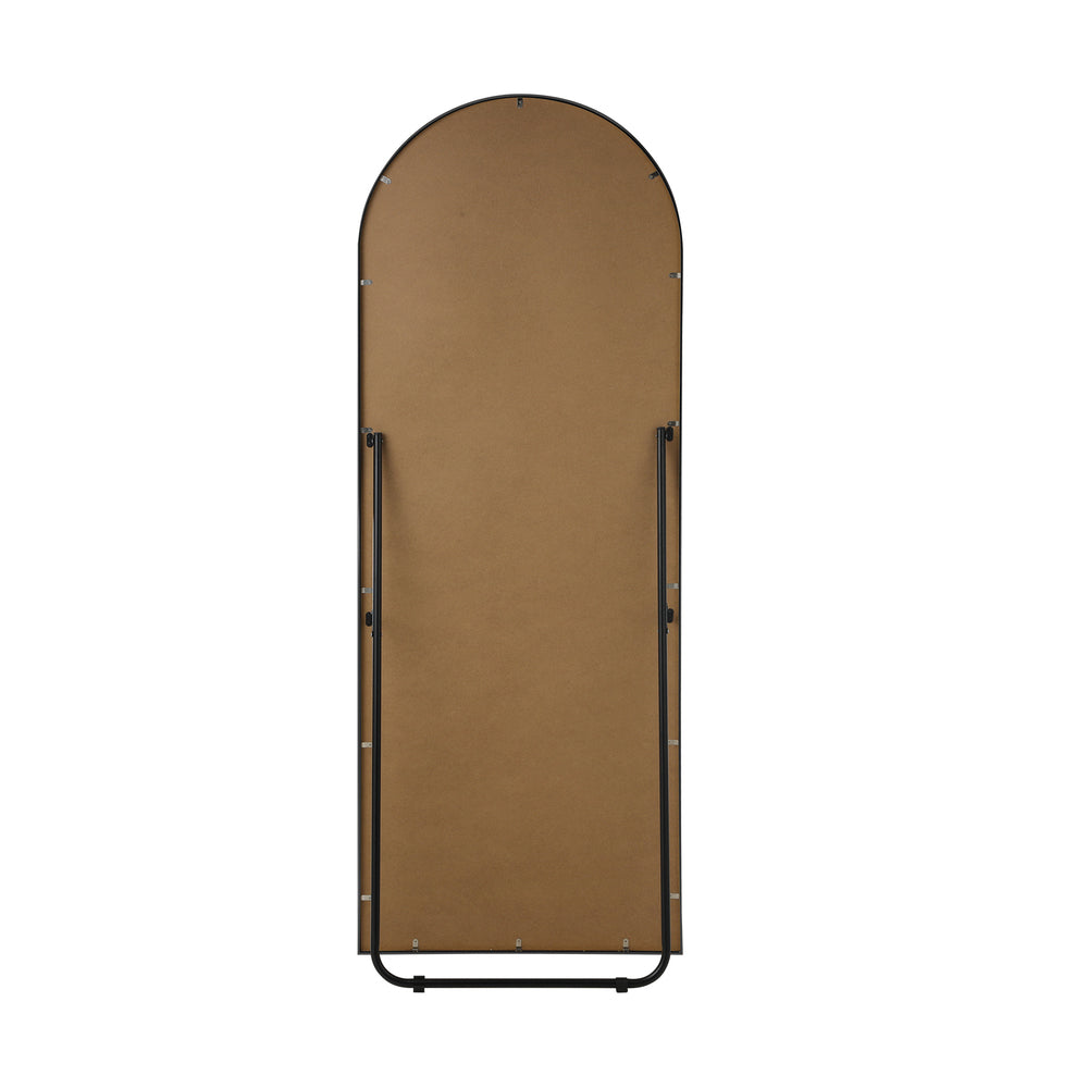 NNEED Full Length Mirror Arched Free Standing Black-2