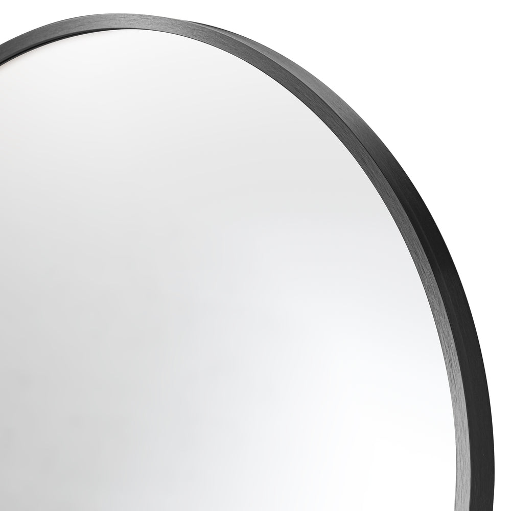 NNEED Full Length Mirror Arched Free Standing Black-3
