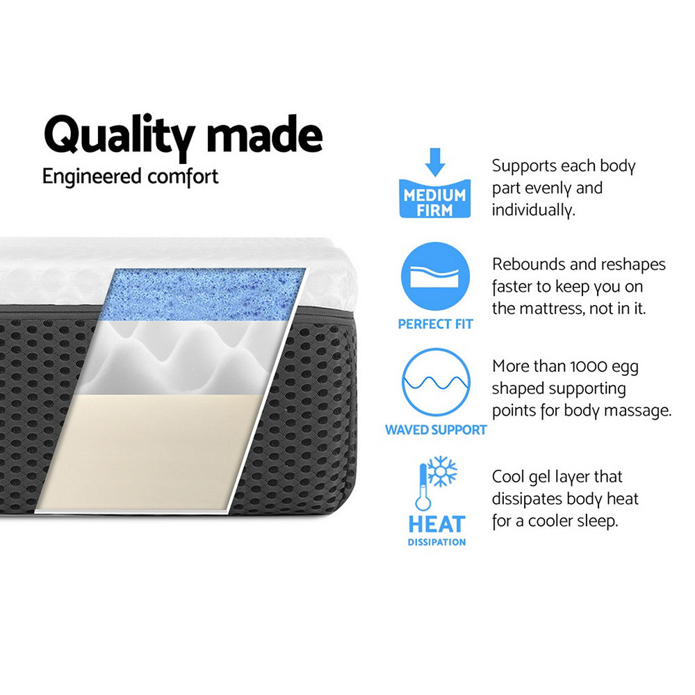 NNEDSZ Bedding Double Size Memory Foam Mattress Cool Gel without Spring-4