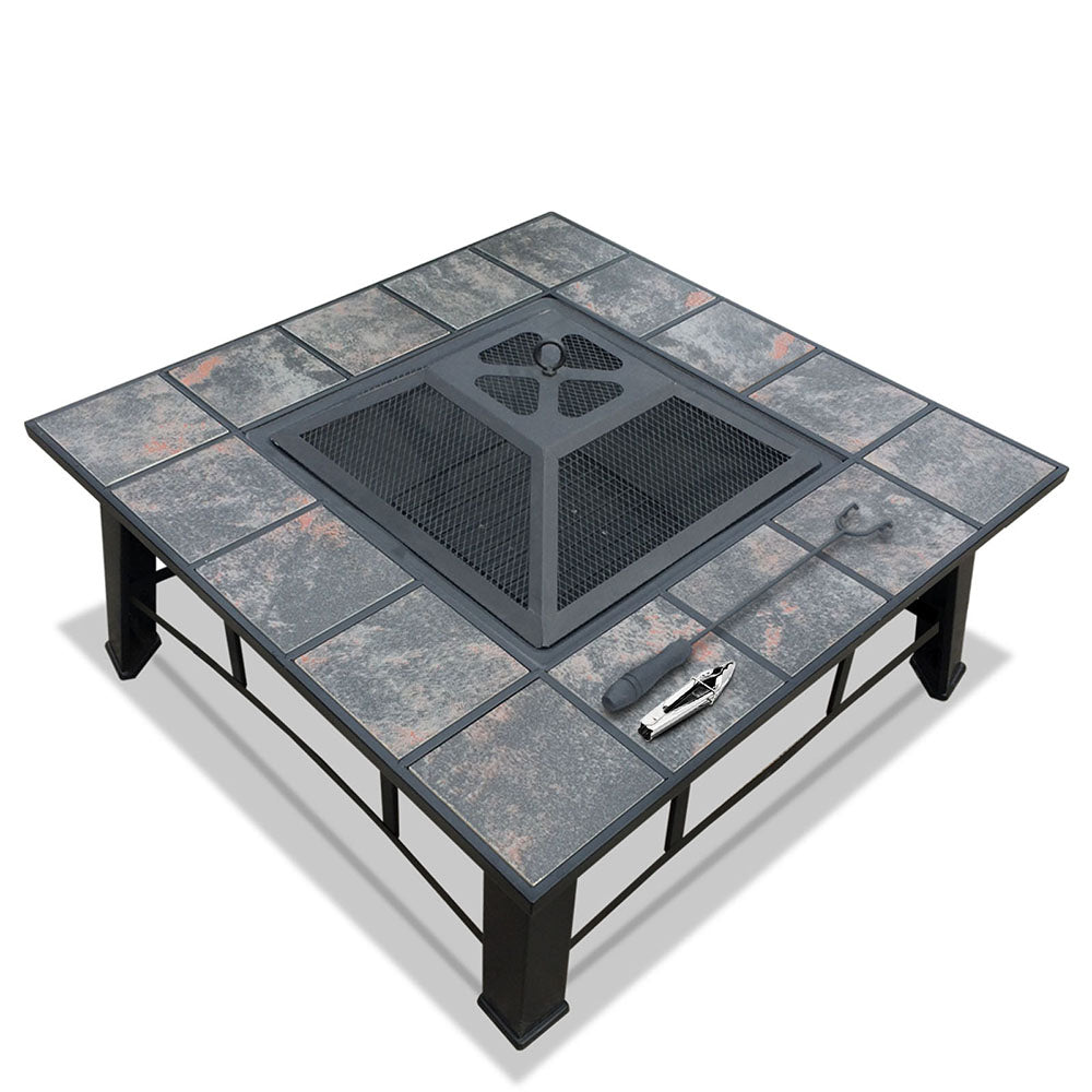 NNEDSZ Pit BBQ Grill Smoker Table Outdoor Garden Ice Pits Wood Firepit-0
