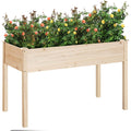 Outdoor Wood Raised Garden Bed Planter Box 46 x 22 x 30-inch High-0