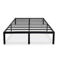 Full size Heavy Duty Black Metal Platform Bed Frame-0