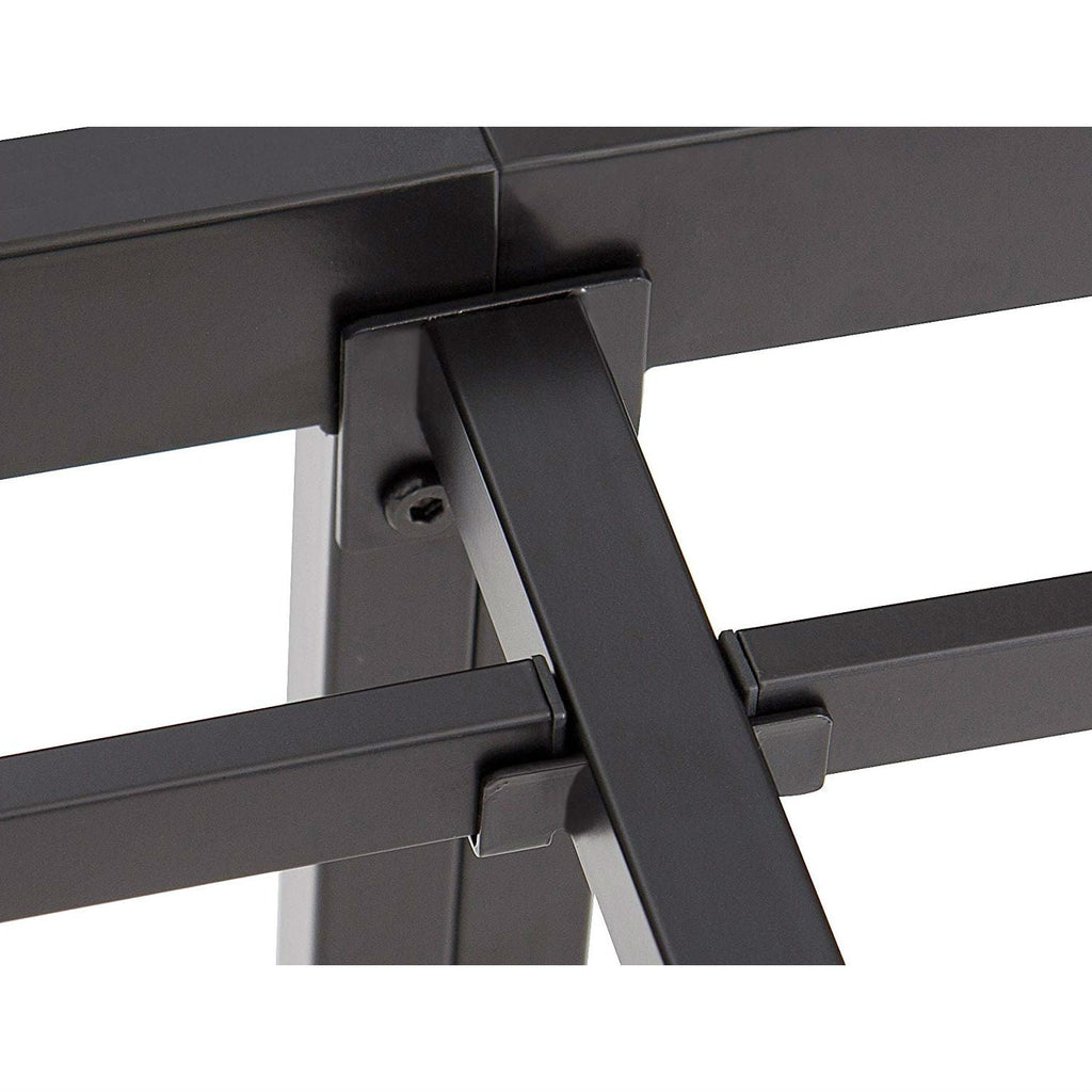 Full size Heavy Duty Black Metal Platform Bed Frame-3