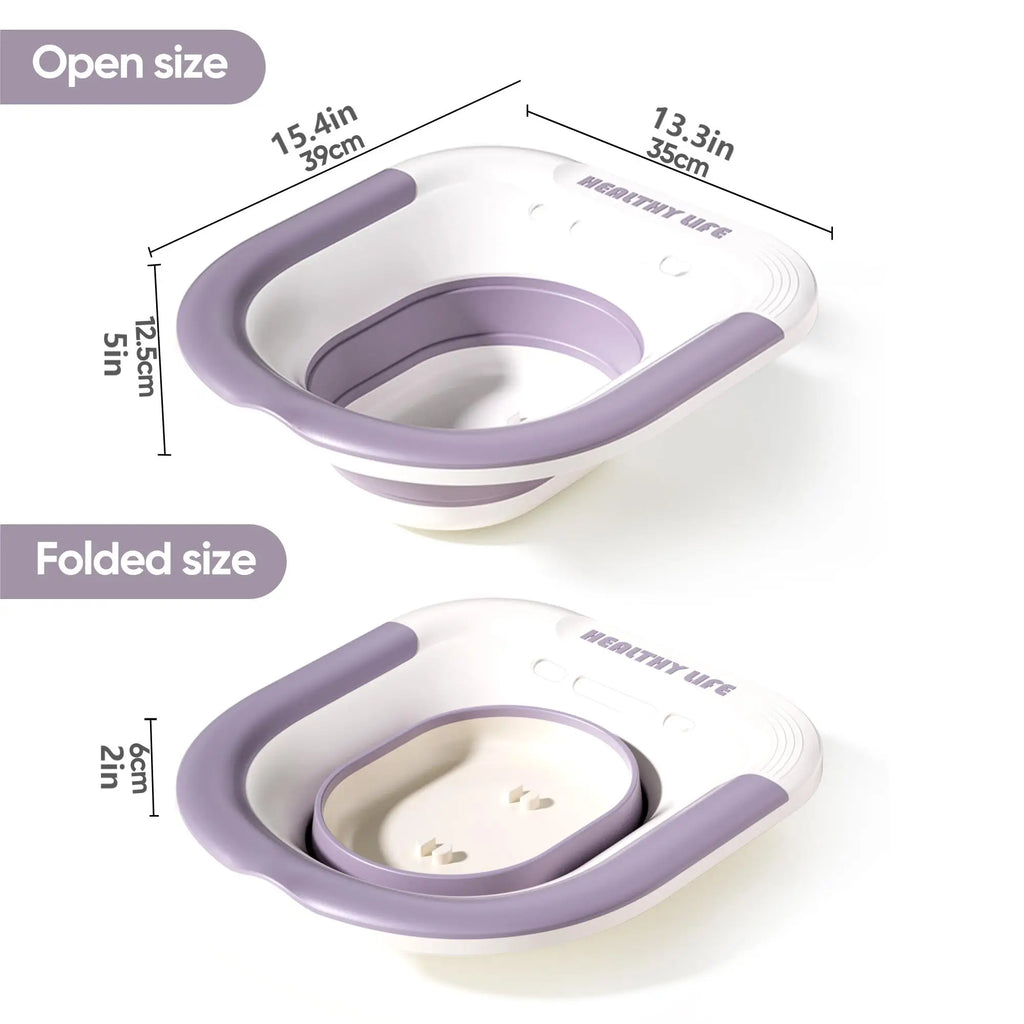 Folding Sitz Bath For Pregnant Women & Hemorrhoid Relief