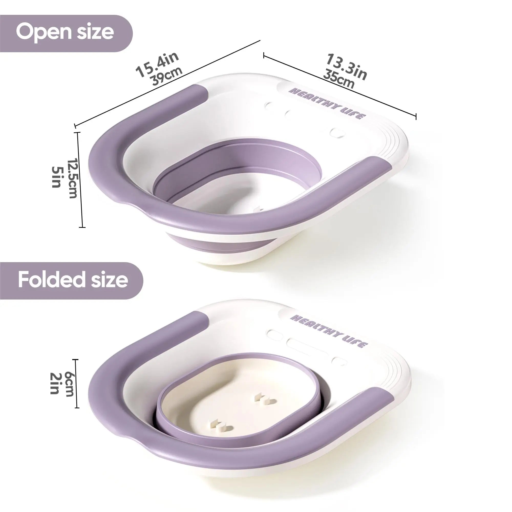 Folding Sitz Bath For Pregnant Women & Hemorrhoid Relief
