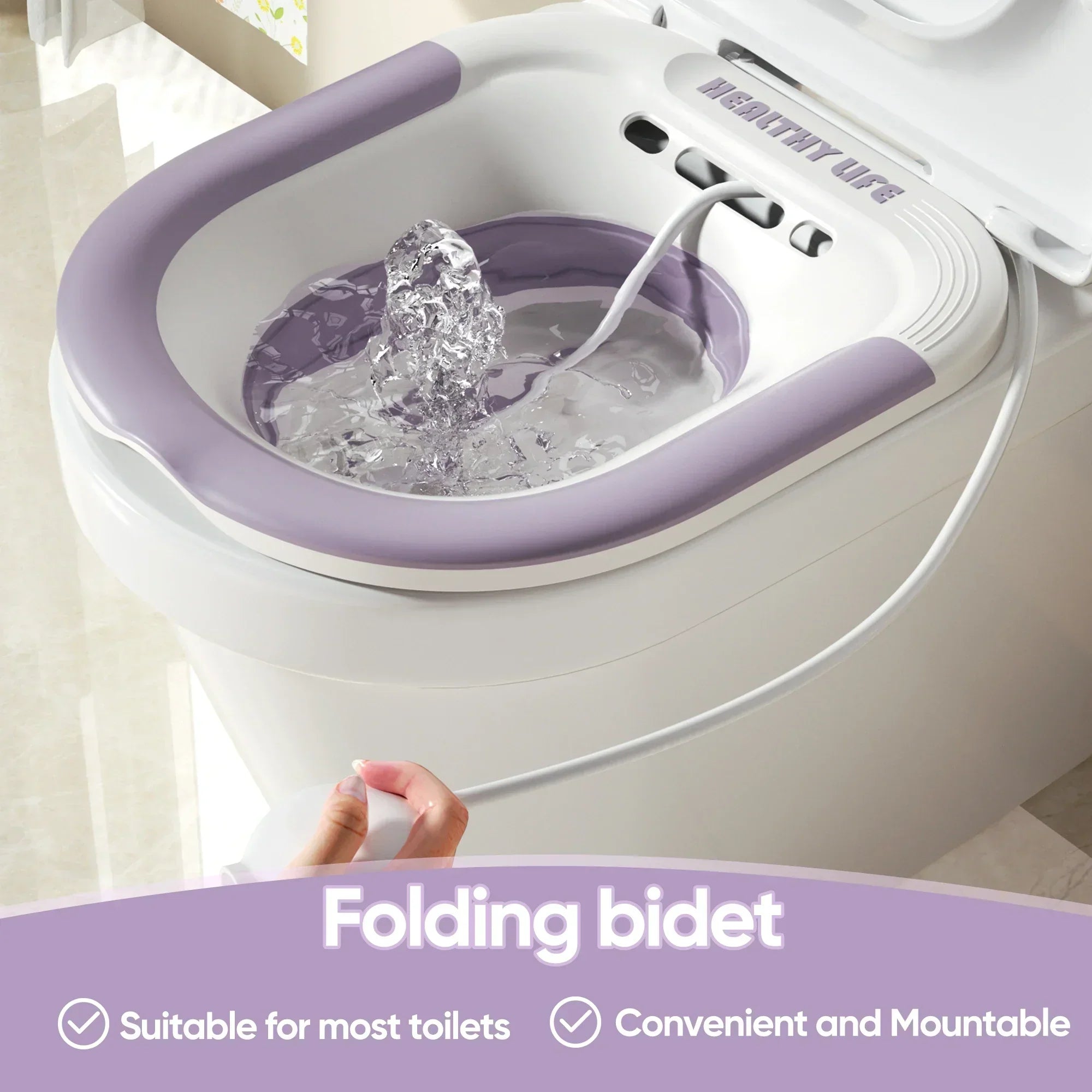 Folding Sitz Bath For Pregnant Women & Hemorrhoid Relief