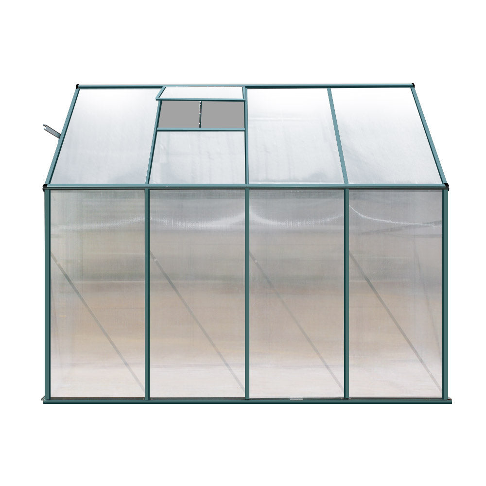 NNEDSZ Greenhouse Aluminium Green House Garden Polycarbonate 2.52x1.27M-2