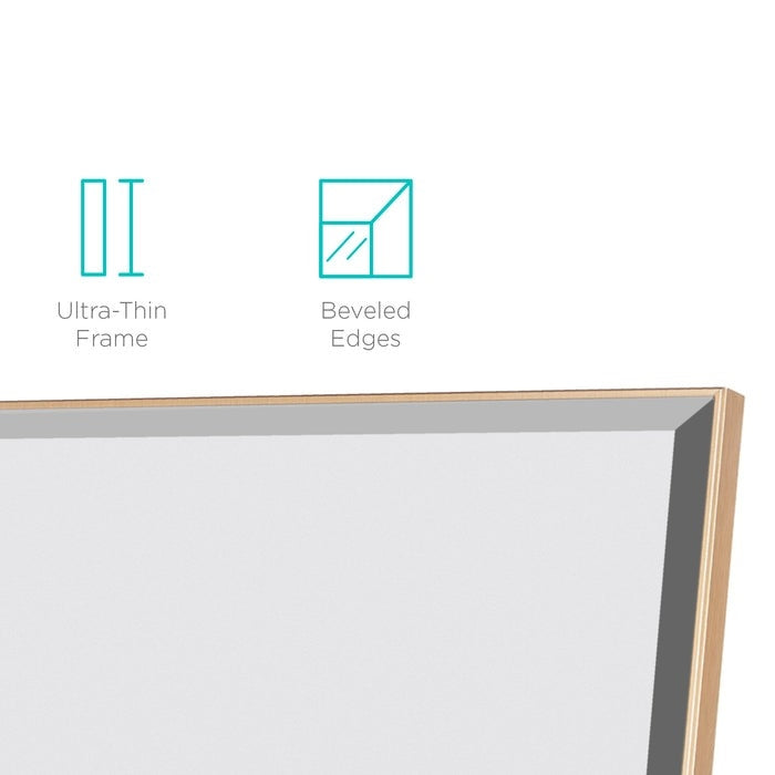 Gold Large Full Length Leaning Wall or Hanging Mirror-2