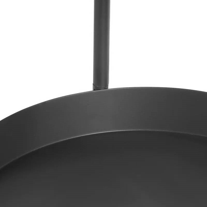 Modern Dark Grey Metal 3-Tier Flower Pot Plant Stand-2