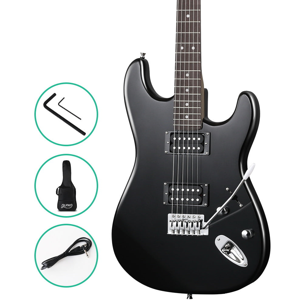 NNEDSZ Electric Guitar Music String Instrument Rock Black Carry Bag Steel String-0