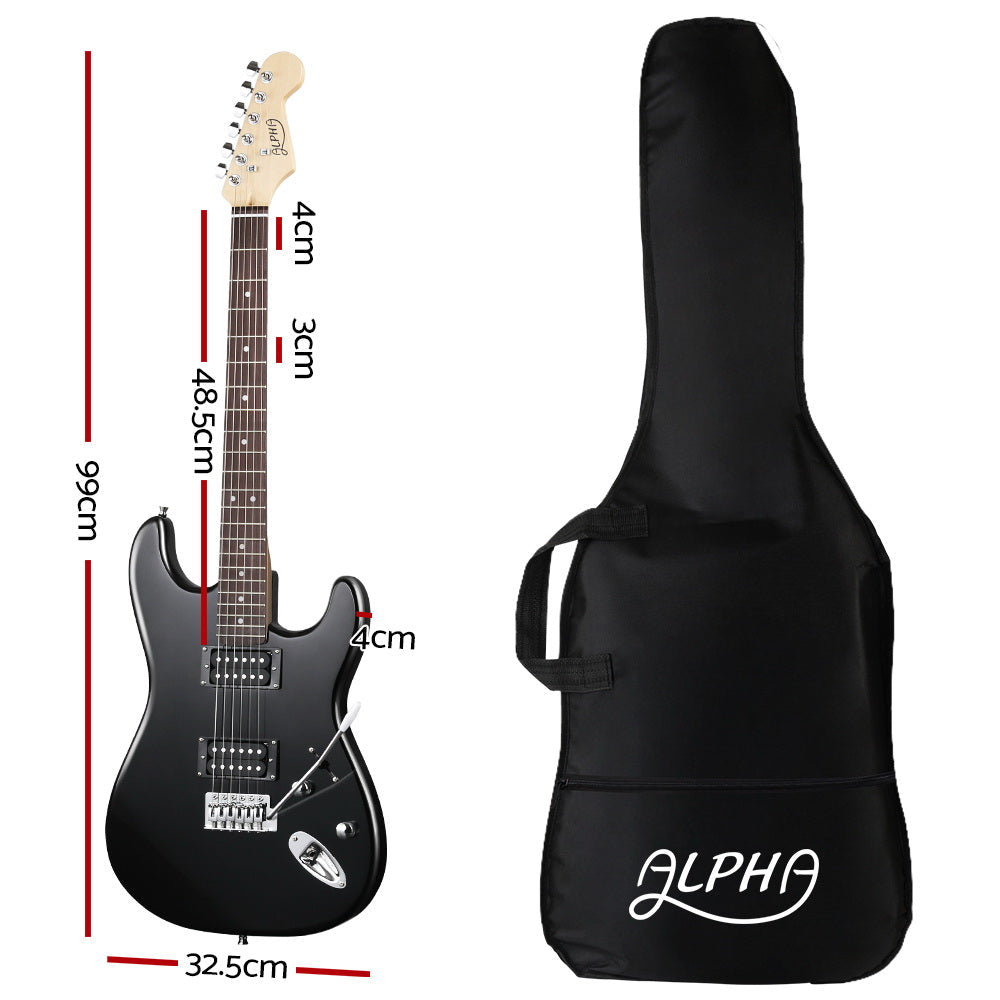 NNEDSZ Electric Guitar Music String Instrument Rock Black Carry Bag Steel String-1