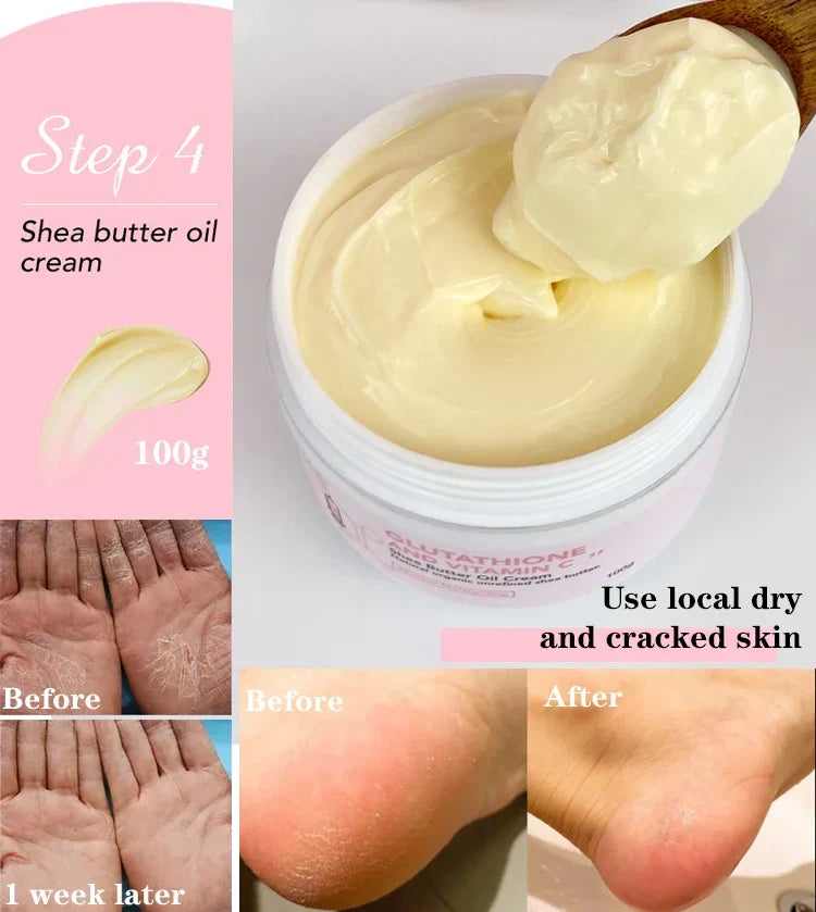 NNEOBA Whitening Black Spots Corrector, Body Skin Care Lotion, With Glutathion, Shea Butter, Collagen, Moisturizing Body Cream-4