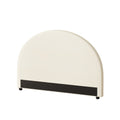 NNEED Bed Head Double Size Headboard Fabric Beige-0