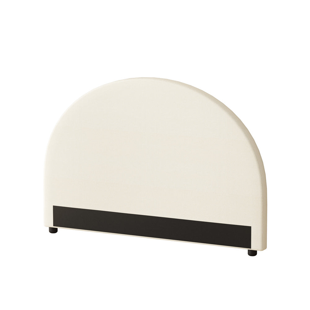 NNEED Bed Head Double Size Headboard Fabric Beige-0
