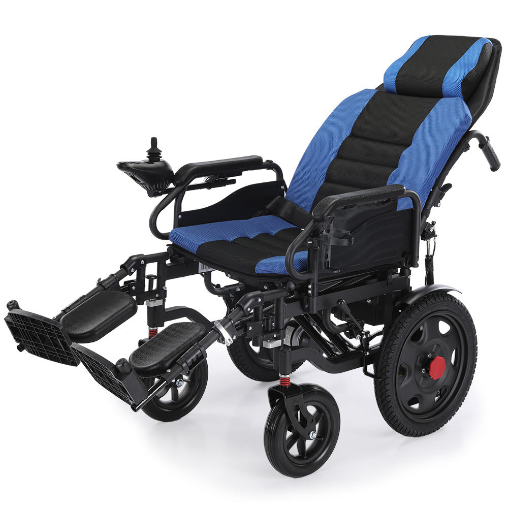 NNEMB Power Electric Wheelchair, Wide Bariatric Chair, Comfortable for S-XL, Long Range, Recline Adjustment, Lithium Battery, 16' Wheels, Headrest, Folding-0