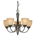 Classic Style 5-Light Bronze Chandelier 21-inch x 18-inch-0