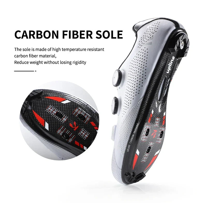 NNEOBA Ultralight Carbon Fiber Sole Road Bike Shoes-4