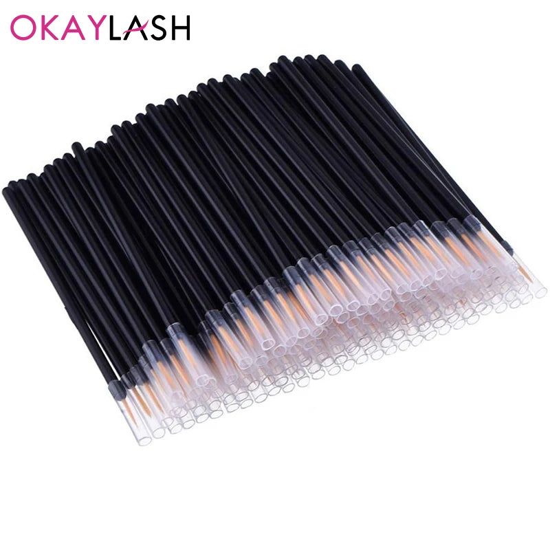 OKAYLASH 50pcs/lot Reusable Gel Liner Nail Art Brushes Painting Pen Disposable  Eyeliner Beauty Eyeline Makup Tools