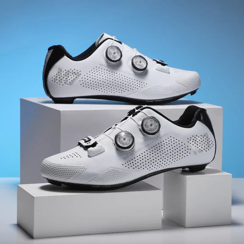 NNEOBA Ultralight Carbon Fiber Sole Road Bike Shoes-2