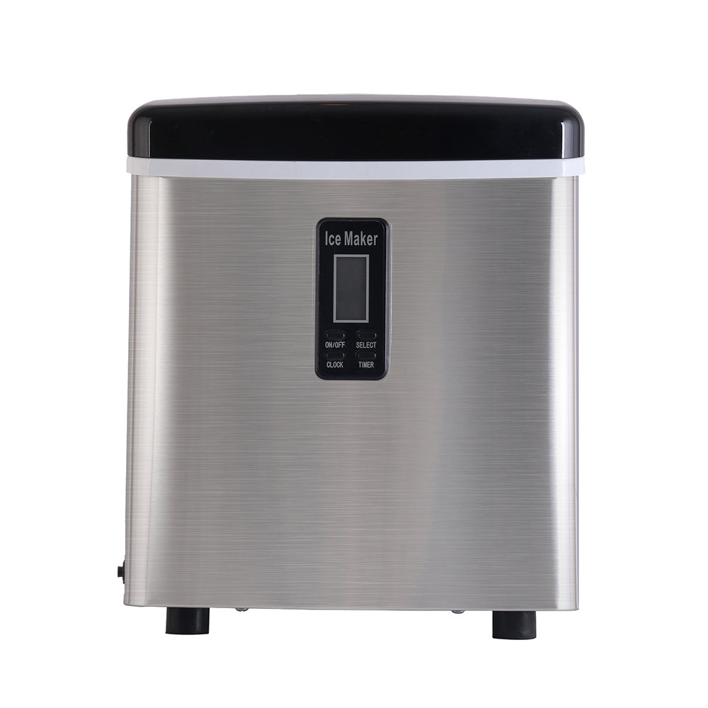 NNEDSZ 3.2L Stainless Steel Portable Ice Cube Maker-1