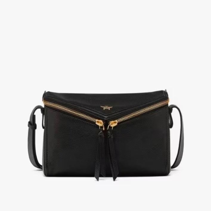 DIAMANTE 3D GOAT LEATHER SHOULDER BAG-0