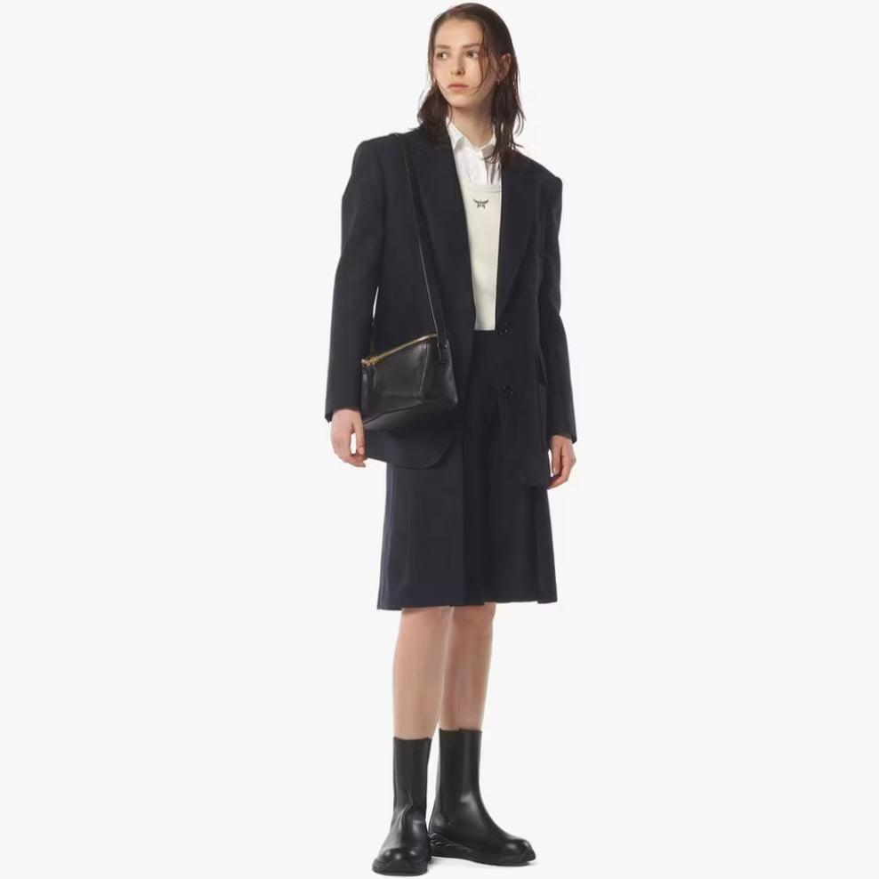 DIAMANTE 3D GOAT LEATHER SHOULDER BAG-1