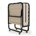 Rollaway Bed with Casters Wheels and Folding Memory Foam Mattress-0