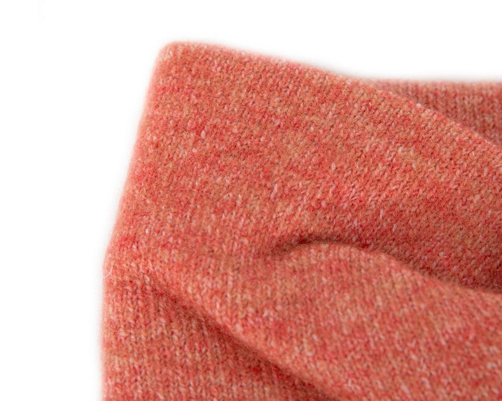 Rust European Made woolen headband-2