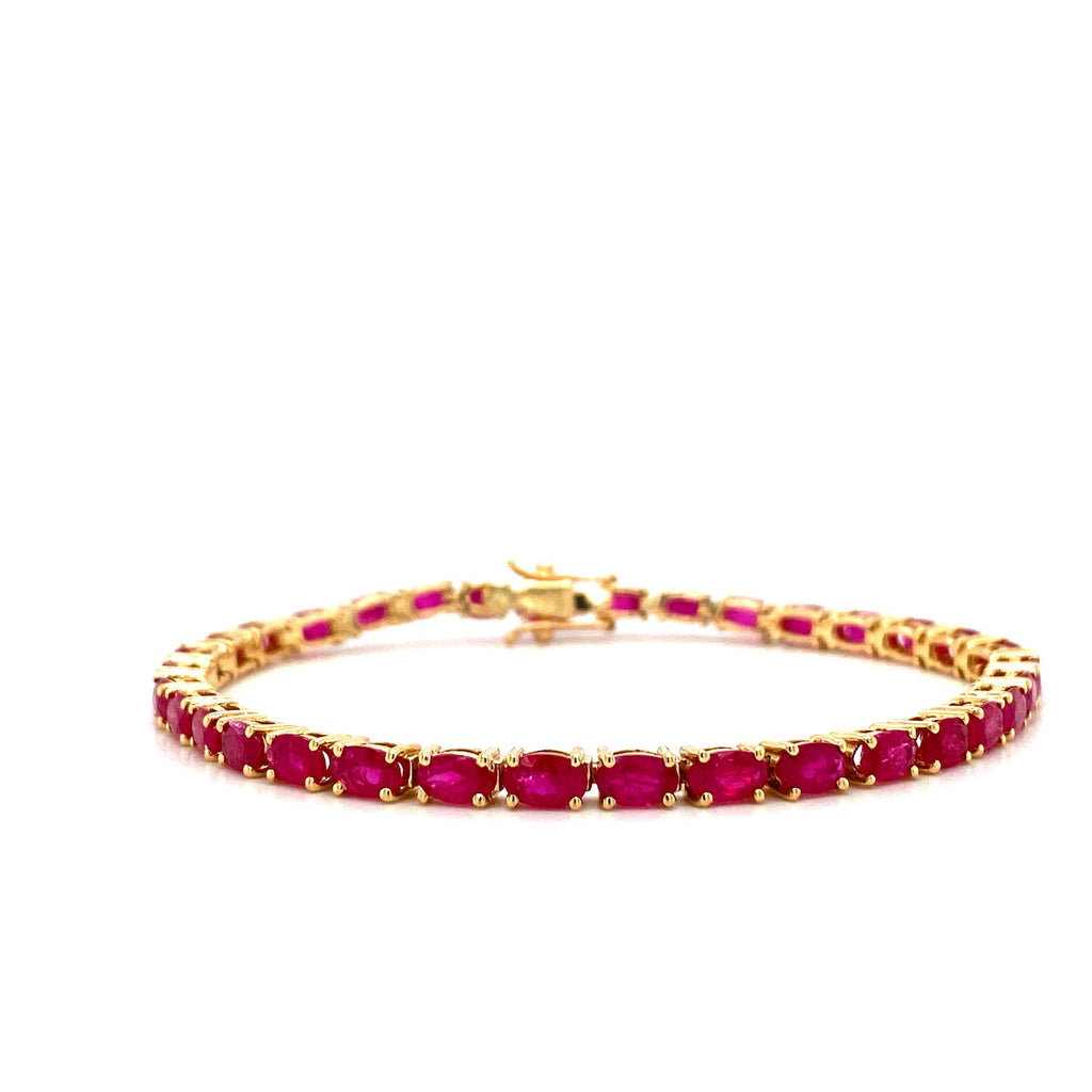 Ruby Bracelet in 14K Yellow Gold - KGD 41525-0