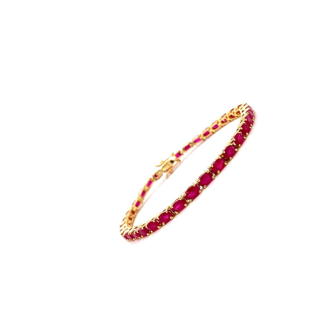 Ruby Bracelet in 14K Yellow Gold - KGD 41525-1