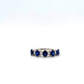 Sapphire and Diamond Ring in 14K White Gold - KGR 16344-0
