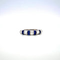 Sapphire and Diamond Ring in 18K White Gold - KGR 16758-0