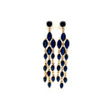 Sapphire and Diamond Earrings in 14K Yellow Gold - KGT 32482-0