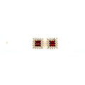 Ruby and Diamond Earring in 14K Yellow Gold - KGT 33221-0