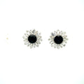 Sapphire and Diamond Earrings in 18K White Gold - KGT 33349-0