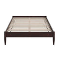 King Size Solid Hardwood Victorian Style Espresso Platform Bed-0