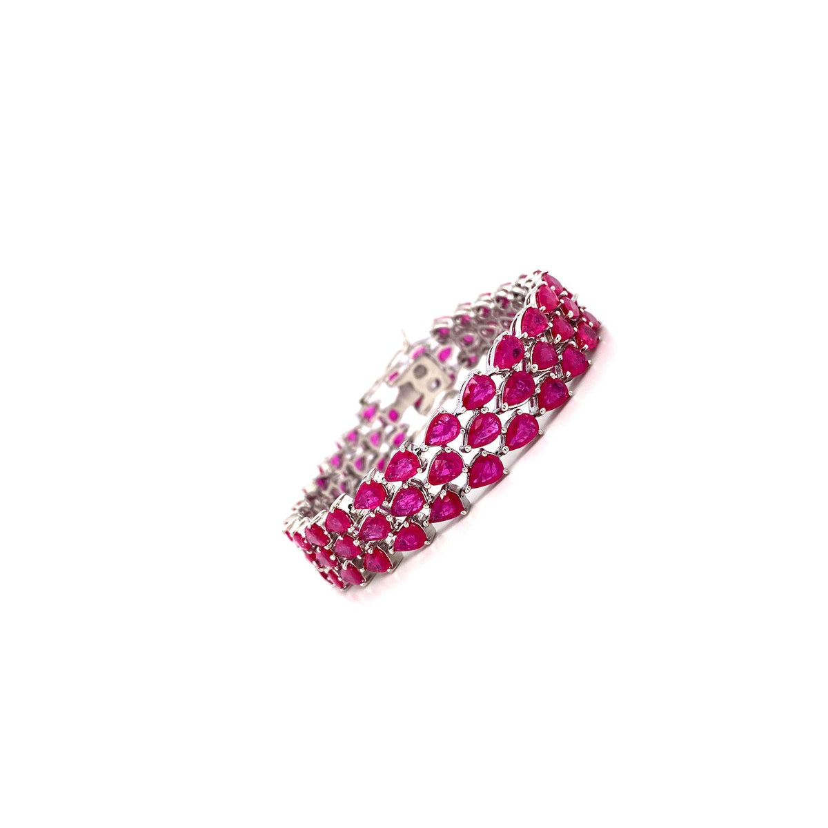 Ruby Bracelet in .925 Sterling Silver - KSD 4676-1