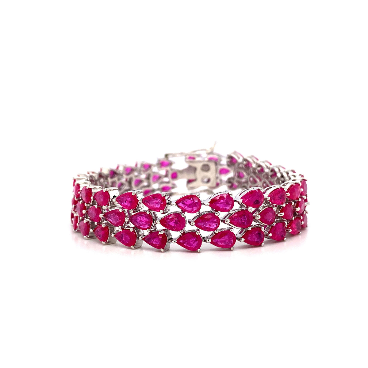 Ruby Bracelet in .925 Sterling Silver - KSD 4676-0