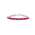 Ruby Bracelet In .925 Sterling Silver - KSD 49109-0
