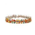 Multi Sapphire Bracelet in .925 Sterling Silver - KSD 49994-0